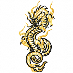 Dragoes Embroidery Design 6 Dragoes Embroidery Design 6